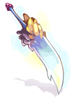 Two-Handed Chrome Metal Sword artwork