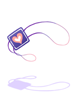 Costume Heart Blue Eyebandge artwork
