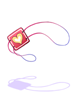 Costume Heart Pink Eyebandge artwork