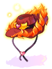 Costume Flaming Ten Gallon Hat artwork