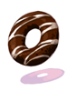 Costume Choco Donut in Mouth artwork