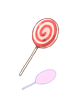 Costume Candy Cane In Mouth artwork