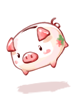 Costume Piggie Bank J artwork