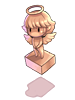Costume Golden Statue of Baby Angel artwork
