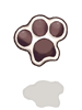 Costume Cat Paw Hairpin artwork