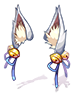 Costume White Fox Ear Ribbon artwork