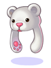Costume Polar Bear Cap J artwork