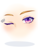 Costume Blinking Purple Eyes artwork