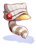 Costume Wildcat Knit Cap (White) artwork