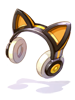 Costume Yellow Kitty Headphone artwork