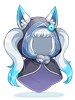 Costume White Fox Hood Twin artwork