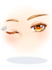 Costume Blinking Golden Eyes artwork