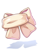 Costume Large Ribbon Muffler (White) artwork