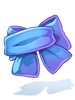 Costume Giant Bow Scarf (Blue) artwork